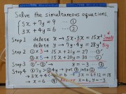 Tokyo 2024-1st [1]Q5 Solve the simultaneous equations.[JapanMath] 11/16