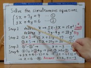 Tokyo 2024-1st [1]Q5 Solve the simultaneous equations.[JapanMath] 12/16