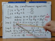 Tokyo 2024-1st [1]Q5 Solve the simultaneous equations.[JapanMath] 5/16