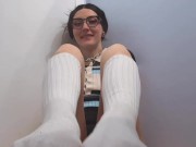 Amateur tattooed college girl plays with herself 2/16