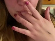 Sensual cum and smoke 4/16