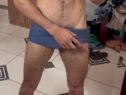 Hairy fitness model has a huge hose 10/16