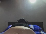 Il mio culo pieno di panna viene sfondato da un dildo di 30cm 🔥💦 11/16