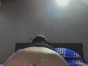 Il mio culo pieno di panna viene sfondato da un dildo di 30cm 🔥💦 15/16