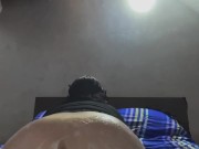 Il mio culo pieno di panna viene sfondato da un dildo di 30cm 🔥💦 9/16