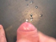 Cumshot before shower 6/16