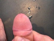 Cumshot before shower 9/16