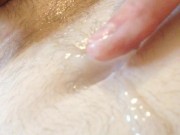 Filling my Belly Button with Cum 12/16