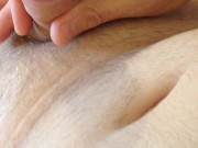 Filling my Belly Button with Cum 2/16