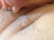 Filling my Belly Button with Cum 9/16