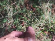 Naked hiking and pissing in the woods 10/16