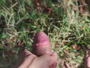 Naked hiking and pissing in the woods 14/16