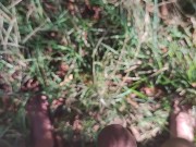 Naked hiking and pissing in the woods 15/16