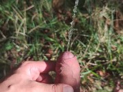 Naked hiking and pissing in the woods 8/16