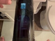 New toy vibrating thrusting and rotating auto stroker male masturbator big cum shot ending 11/16