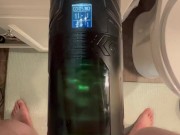 New toy vibrating thrusting and rotating auto stroker male masturbator big cum shot ending 2/16