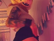 Furry Cat Girl shakes her fat ass for you 10/16