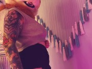 Furry Cat Girl shakes her fat ass for you 14/16