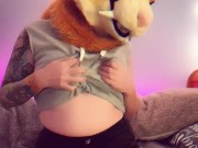 Furry Cat Girl strips for you and shows off her Thick Ass 5/16