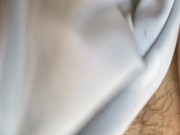 Shoves dirty sticky underwear in pussy 6/16