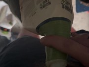 Had to piss in an old bottle while clearing out my old storage unit 12/16