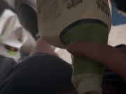 Had to piss in an old bottle while clearing out my old storage unit 13/16