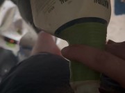 Had to piss in an old bottle while clearing out my old storage unit 9/16