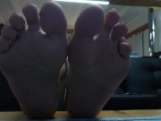 beautiful latina with dirty soles of her feet 5/16