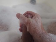 I masturbate myself while taking a bubble bath 15/16
