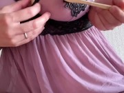 日本熟女が歯ブラシでクリトリス磨き - Screenshot 7 of 16 - Japanese