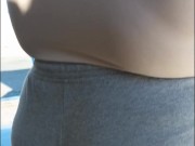 Exhibitionist wife at the carwash pov hubby films 10/16