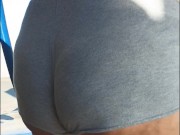 Exhibitionist wife at the carwash pov hubby films 8/16