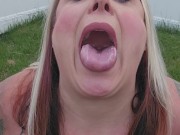 Pawg bbw shows off her holes outside and then fucks them both begging for your cum 15/16