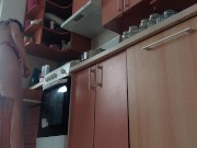 Hot mom hair pussy in the kitchen. Sexy Latina hairy pussy, big ass, big nipples 16/16