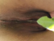 野外でおならとおしっこをする日本人女性。 2/16