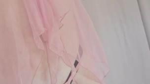 Femboy pillow princess shows her hole