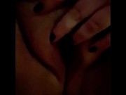 Got too horny while watching a movie with my roommate so I snuck off to play with my pussy 9/16