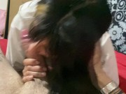 Morocha hermosa la chupa como diosa 6/16