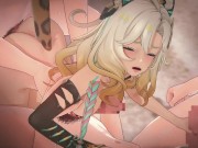 【原神】シロネンが複数人に乳揉まれ攻められる3Dエロアニメーション。(しろねんpart2。Genshin Xilonen gangbang.希诺宁群交) 11/16