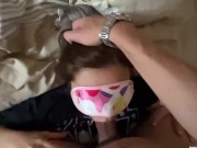 POV fucks a blonde in the mouth and fucks her doggy style 9/16