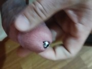 a lot of sperm after probing the urethra with a 10 mm toy 13/16