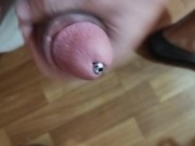 a lot of sperm after probing the urethra with a 10 mm toy 14/16