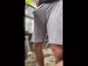 「ん、あぁ、、」野外でオナニーしてる女性の声がきこえて、、一緒に、いっちゃう 9/16