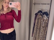 Transparent Tops Try On Haul No Bra 1/16