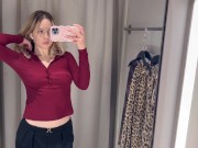 Transparent Tops Try On Haul No Bra 2/16