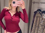 Transparent Tops Try On Haul No Bra 3/16