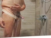 Cum on bathroom...and shower 8/16