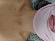 Coppia amatoriale sborra sulle tette. Sorie peli della figa sexy, grandi tette 6/16