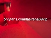 LaSirena Rubs Her Pussy Under Red Lights 13/16