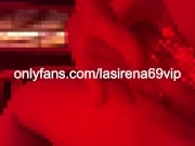 LaSirena Rubs Her Pussy Under Red Lights 15/16